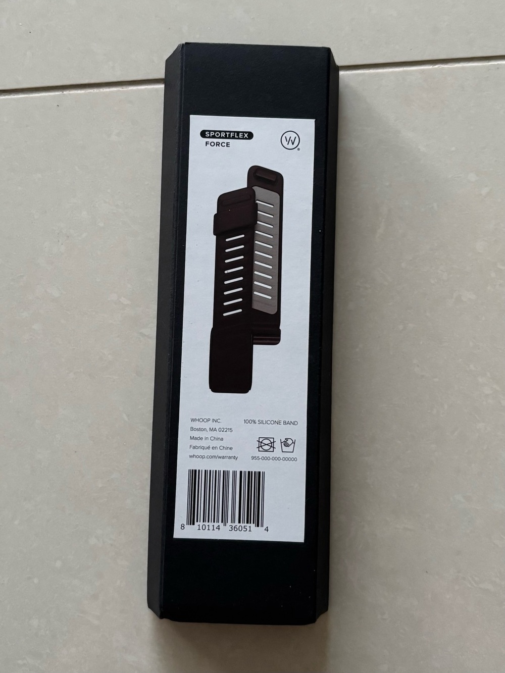 WHOOP 4.0 SportFlex Force Silicone Band - Black